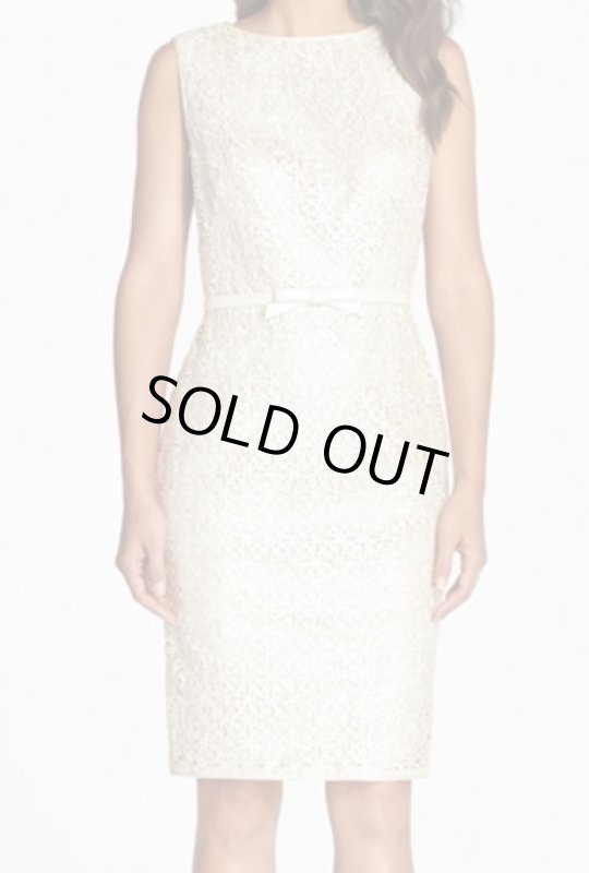 画像1: 【檀れいさんご着用】Tadashi Shoji　  Steppe Dress クリームベージュ系 (1)