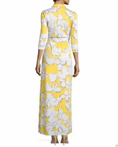 画像1: 【ヴァンサンカン掲載】Diane von Furstenberg 　Abigail Maxi Wrap Dress  eden garden 