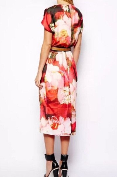 画像2: ワケあり品【Lorraine Kelly、Claire Richards愛用】Ted Baker    Cocoe Rose Print Dress