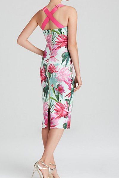 画像1: 【アリッサミラノ、Cassie Randolph着用】Ted Baker テッドベイカー    Jordja Floral Sheath Dress