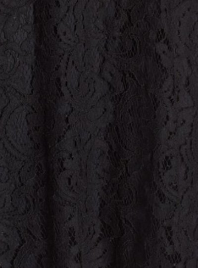 画像2: Tadashi Shoji      Belted Lace Contrast Dress　 ラテ・ブラック