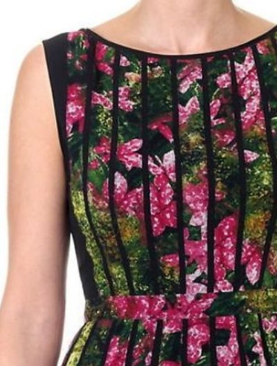 画像1: 【ドラマ使用】Adrianna Papell 　　Fractured Floral-Print Dress