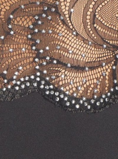 画像2: 【ヴァンサンカン掲載】Tadashi Shoji  タダシショージ   Embellished Lace & Jersey A-Line Dress ブラック
