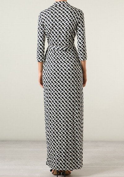 画像2: 【ミランダカー愛用】Diane von Furstenberg 　Abigail Maxi Wrap Dress  CHAIN LINK