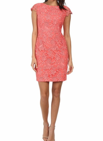 画像1: ドラマ【スウィッチ使用】Vince Camuto　　Fitted Lace Dress (1)