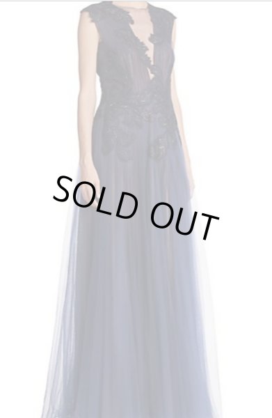 画像1: 【ミシェル・オバマ大統領夫人ご着用】Tadashi Shoji   　　Embroidered Chiffon Gown (1)