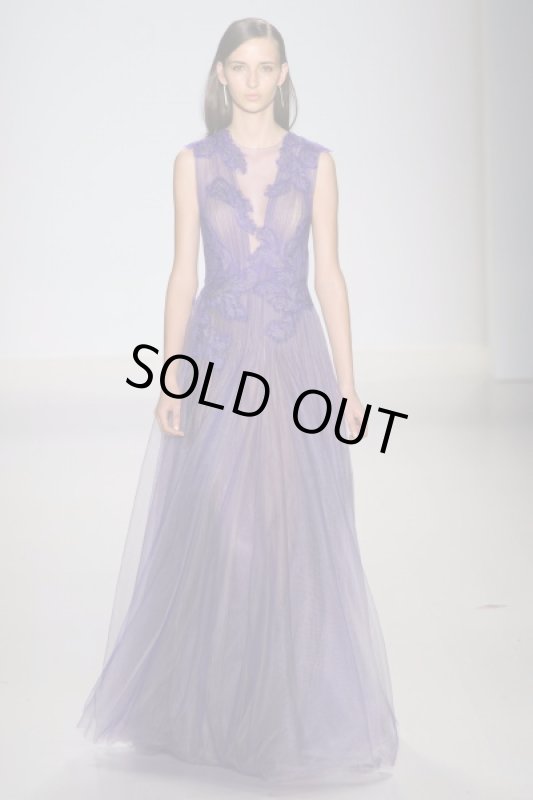 画像2: 【ミシェル・オバマ大統領夫人ご着用】Tadashi Shoji   　　Embroidered Chiffon Gown (2)