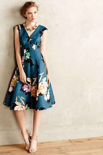 画像1: 【ドラマ使用】Anthropologie　　 Floral Baikal Dress (1)