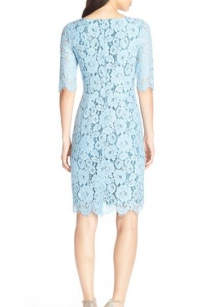 画像1: ERIN erin fetherston　  Lisette Lace Sheath Dress ブルー