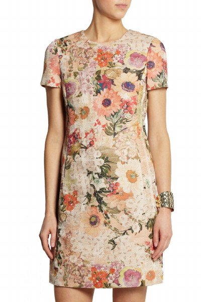 画像1: 【Rashida Jones愛用】Tory Burch トリーバーチ　　Kaley Floral Tweed Dress  30701