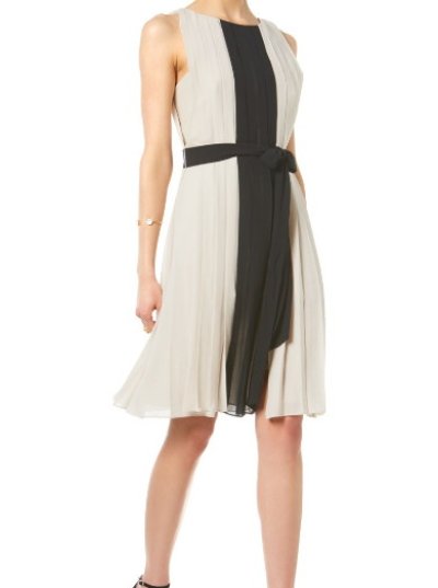 画像1: L'AGENCE  Contrast Panel Pleated Dress