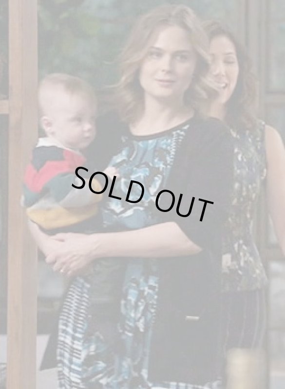 画像2: ドラマ【BONES】使用！Adrianna Papell　　　Mix Print Pleated Fit & Flare Dress (2)