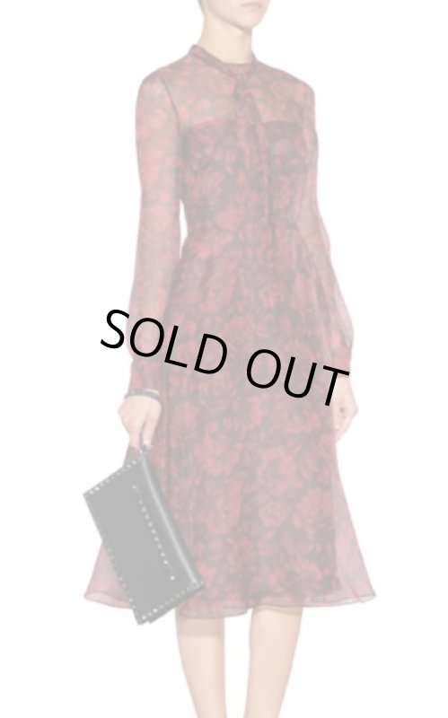 画像1: VALENTINO 　　Silk Organza Floral Print Dress  (1)