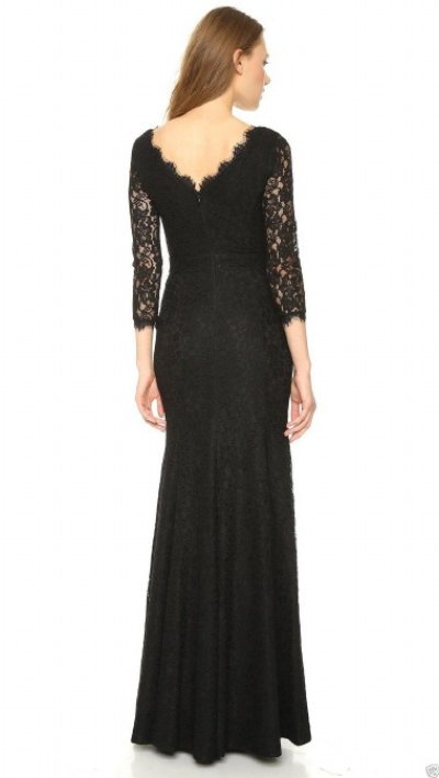 画像2: 再販売！【キャサリン妃ご愛用】Diane von Furstenberg　　Zarita Lace Gown ブラック