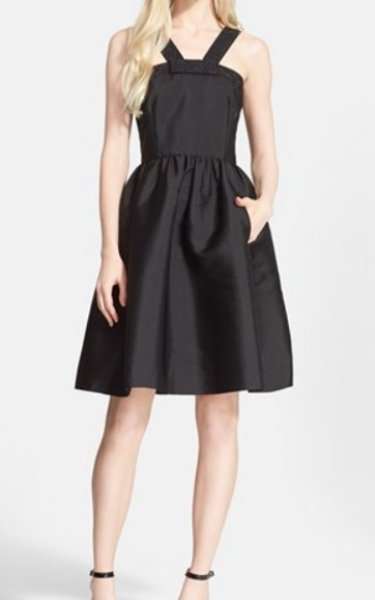 画像1: kate spade    Pave Trim Fit & Flare Dress  (1)