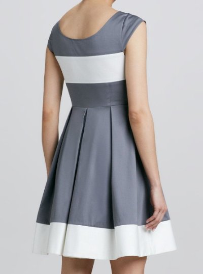 画像2: 【ピッパ・ミドルトンご愛用】Kate Spade New York   　ADETTE Colorblock Dress　グレー系  12134