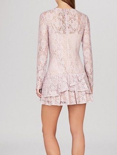 画像1: BCBGMAXAZRIA     Flounce Lace Dress