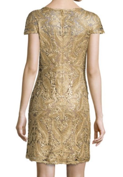 画像3: 【ヴァンサンカン掲載】Tadashi Shoji     Metallic Lace Dress