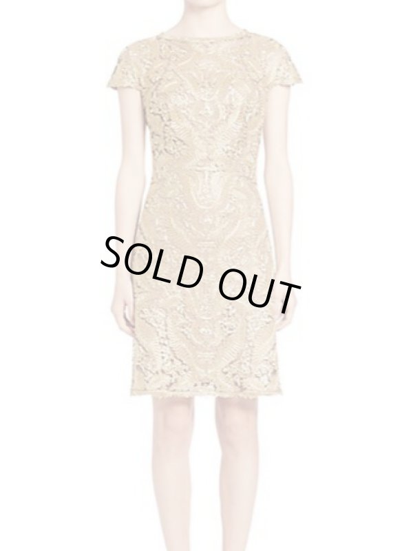 画像2: 【ヴァンサンカン掲載】Tadashi Shoji     Metallic Lace Dress (2)