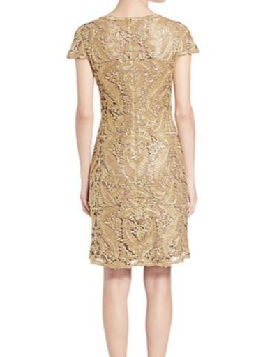 画像2: 【ヴァンサンカン掲載】Tadashi Shoji     Metallic Lace Dress