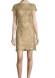 画像1: 【ヴァンサンカン掲載】Tadashi Shoji     Metallic Lace Dress (1)