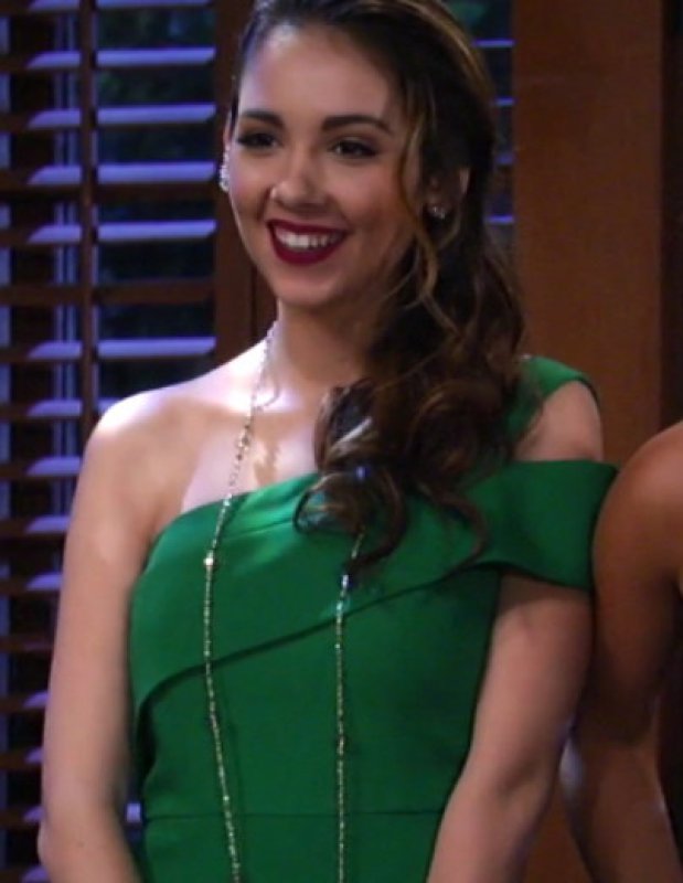 画像2: 【ドラマ使用】BCBGMaxAzria　　Annely one shoulder gown ネイビー (2)