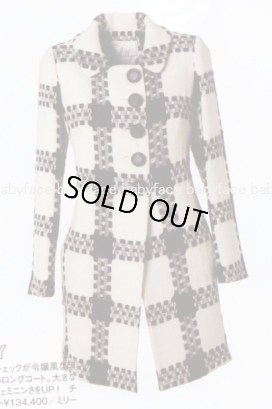 画像1: 【ゴシップガール使用、ブレア着用】Milly チェック柄コート (1)