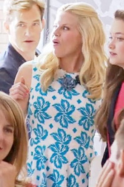 画像3: 【ドラマ使用】Diane von Furstenberg   Jeannie dress  Giant Leaf Floral Blue  (3)