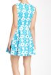 画像2: 【ドラマ使用】Diane von Furstenberg 　　Jeannie dress　　Giant Leaf Floral Blue  (2)