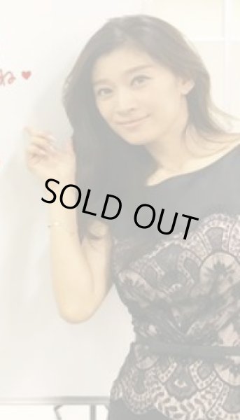 画像2: 【篠原涼子さん、木佐彩子さんご着用】Tadashi Shoji    Lace-Overlay-Bodice Belted Cocktail Dressブラック  (2)