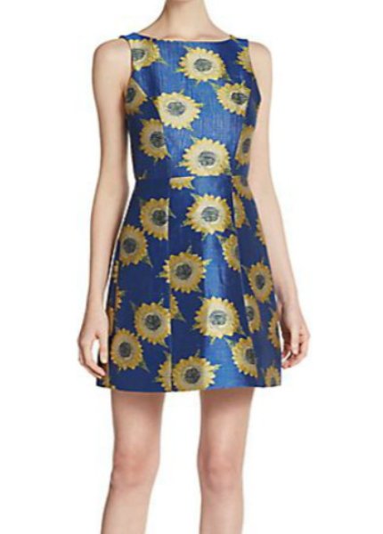 画像1: alice + olivia アリスアンドオリビア　　Epstein Floral A-Line Dress  (1)