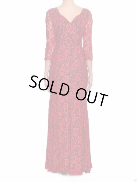 画像3: 限定セール!【キャサリン妃ご愛用】Diane von Furstenberg  Zarita Lace Gown レッド系 (3)