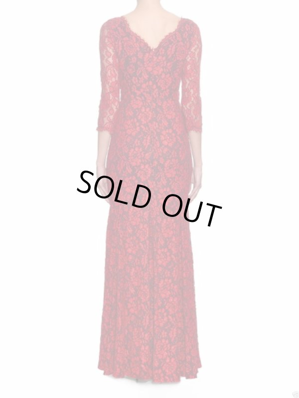 画像3: 限定セール！【キャサリン妃ご愛用】Diane von Furstenberg　　Zarita Lace Gown レッド系 (3)
