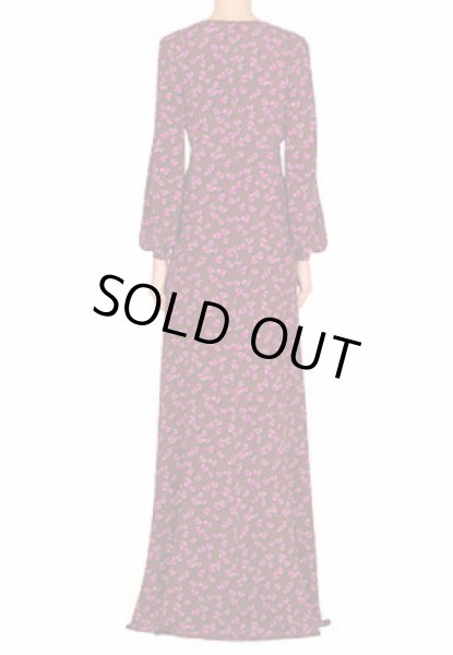 画像5: 【雑誌表紙、セリーナゴメス着用】GUCCI グッチ Heartbeat Print Silk Cross Front Gown (5)