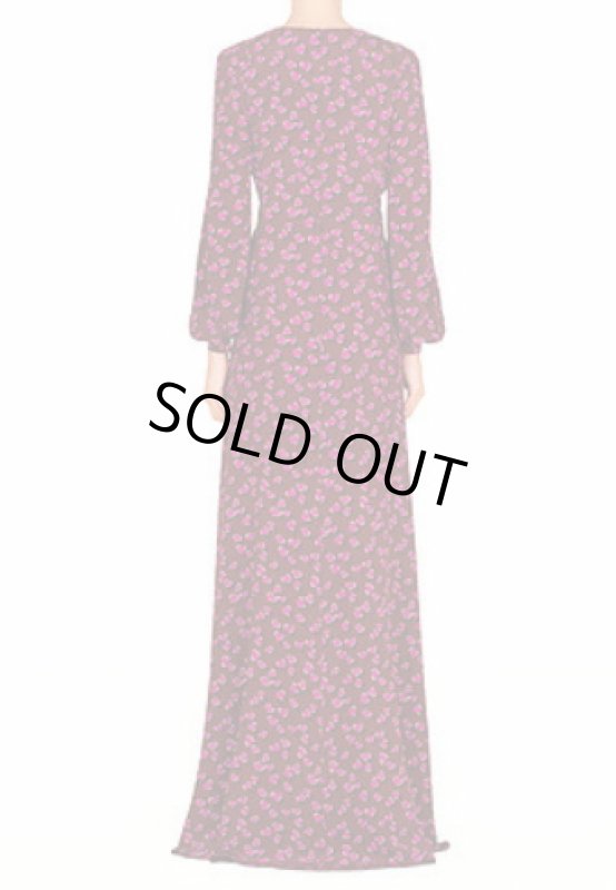 画像5: 【雑誌表紙、セリーナゴメス着用】GUCCI グッチ　Heartbeat Print Silk Cross Front Gown (5)