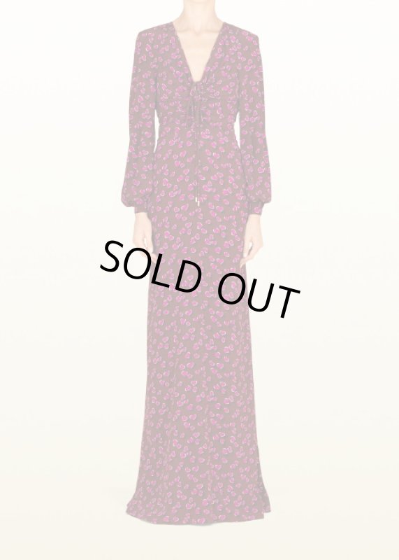 画像4: 【雑誌表紙、セリーナゴメス着用】GUCCI グッチ　Heartbeat Print Silk Cross Front Gown (4)