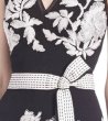 画像3: サイズ追加！【アンミカさんご着用】Tadashi Shoji  タダシショージ  　Floral-Embroidered Belted Gown ブラック (3)