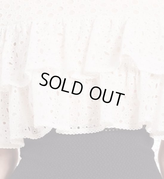 画像3: Tadashi Shoji    　Off-The-Shoulder Eyelet Gown ブラック (3)