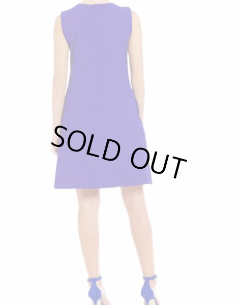 画像4: 【高橋真麻さんご着用】Tadashi Shoji     Side Stripe Sheath Dress ブルー系 (4)