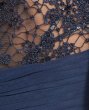 画像3: Tadashi Shoji    Beaded Illusion Bodice Mesh Gown　ネイビー系 (3)