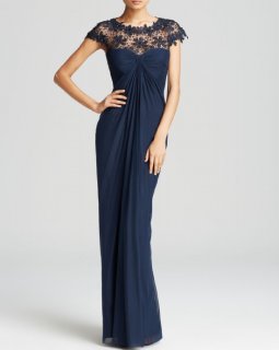 【TADASHI SHOJI】関税込★メタリックガウンドレス タダシショージ TADASHI SHOJI ☆極上エレガンス！気品溢れる