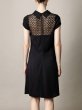 画像2: 1点のみ即発！L'Agence 　　Black Lace and Crepe Dress (2)