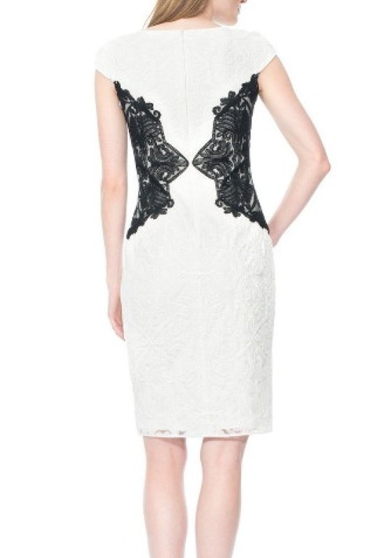 画像3: 【アナウンサー椿原慶子さんご着用】Tadashi Shoji タダシショージ  　side Embroidered dress (3)