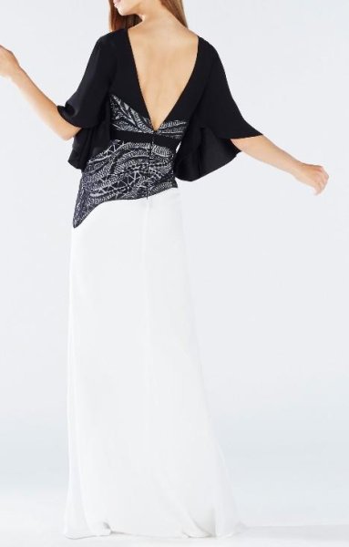 画像2: BCBGMAXAZRIA   Elayna Two-Tone Gown (2)