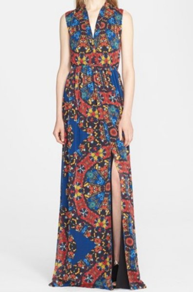 画像1: 【パリスヒルトン愛用】Alice+Olivia    Marianna Maxi Dress (1)