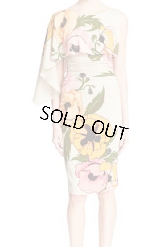 画像1: Tracy Reese　トレイシーリース　Asymmetrical Print Stretch Silk Dress (1)