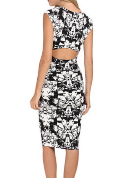 画像2: 【Nicole galicia愛用】Nicole Miller ニコルミラー Origami Jersey Midi Dress (2)