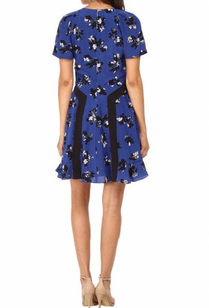 画像2: 【ドラマ使用】Rebecca Taylor レベッカテイラー Short Sleeve Alyssum Print Dress (2)