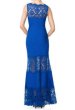 画像2: 【ミスユニバース、Leeza Gibbons着用】Tadashi Shoji Sleeveless Ribbed Stretch Dress 　ブルー (2)