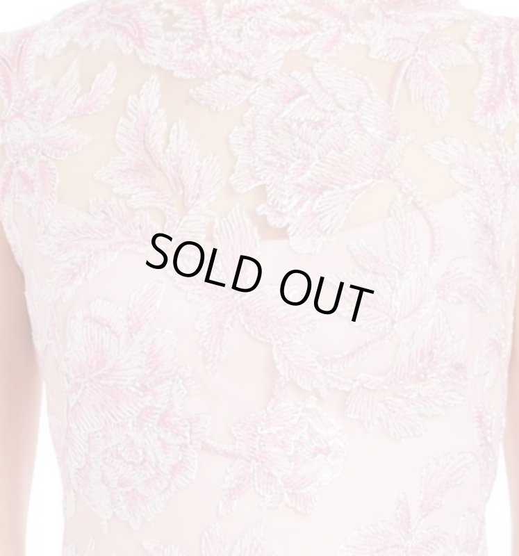 画像2: Tadashi Shoji  タダシショージ　 レースパーティーシースドレス ピンク系 (2)